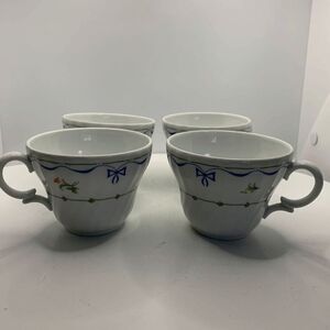 Ribbons and Bows 4 English Tea Cups -  1984 Royal Worcester